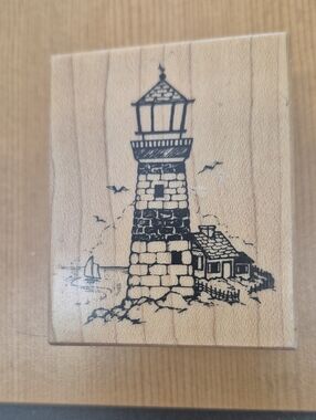 Nautical Lighthouse Wood Stamp By PSX